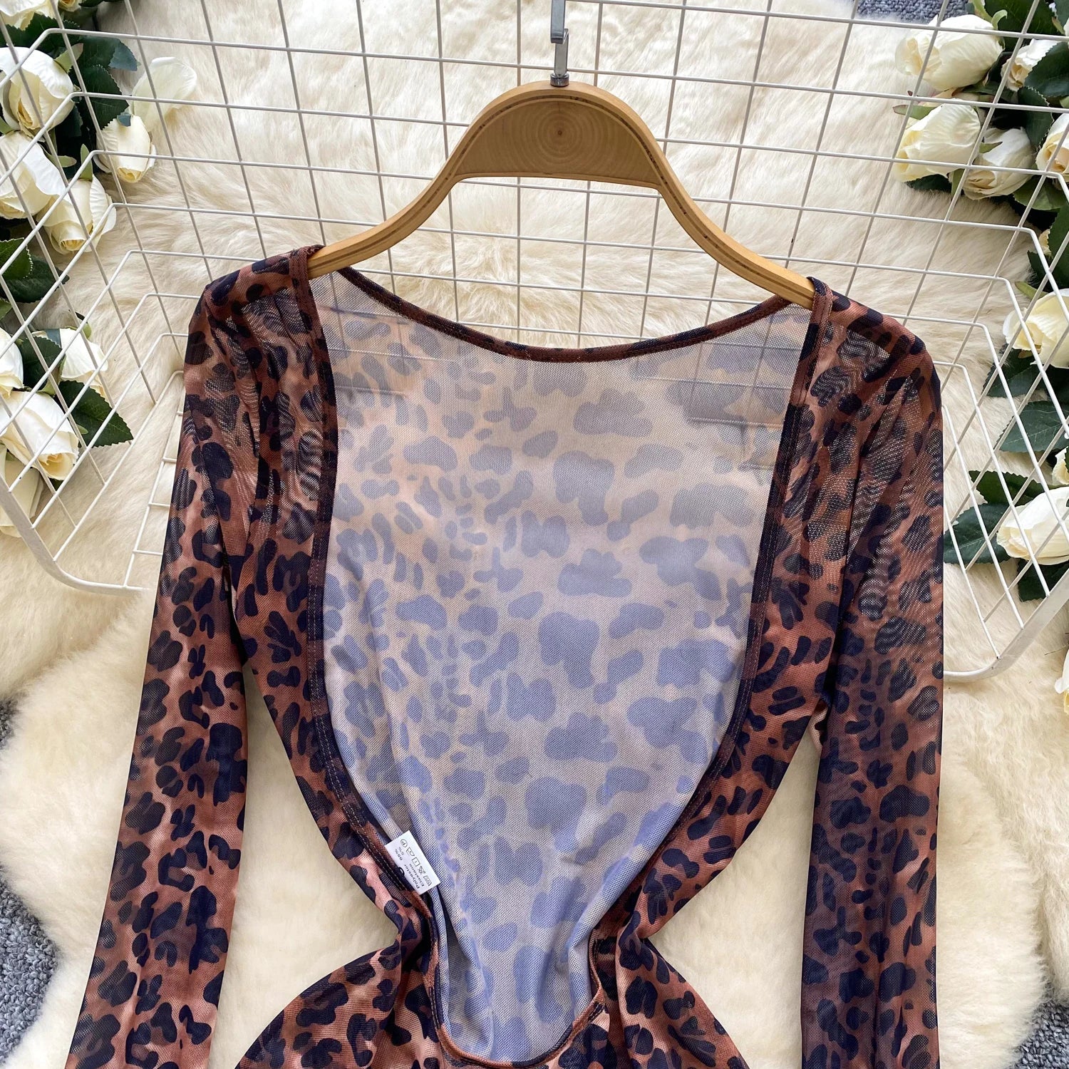 Tutina leopardata semitrasparente - Rosboutiquechic