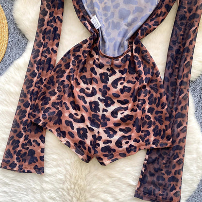 Tutina leopardata semitrasparente - Rosboutiquechic
