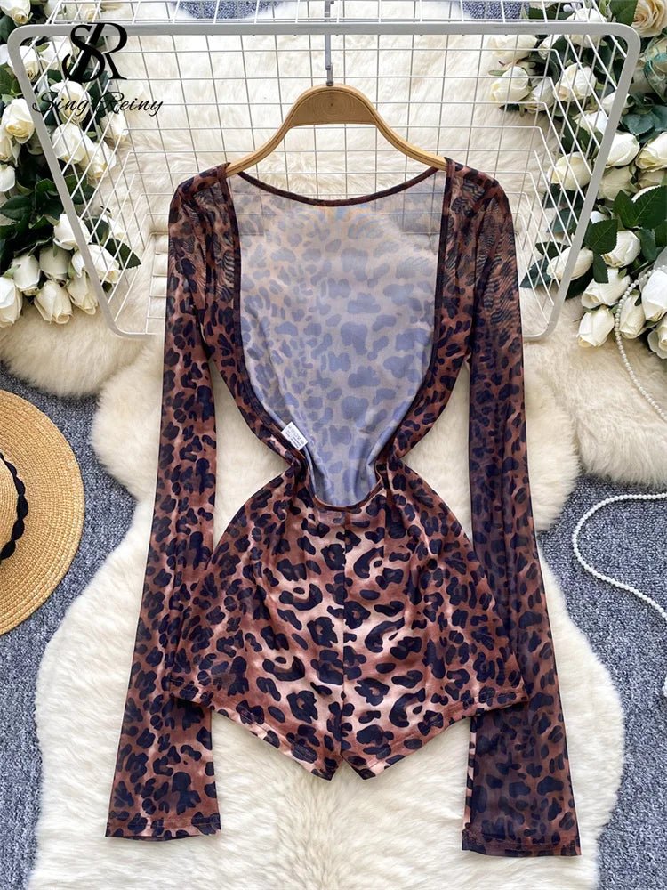 Tutina leopardata semitrasparente - Rosboutiquechic