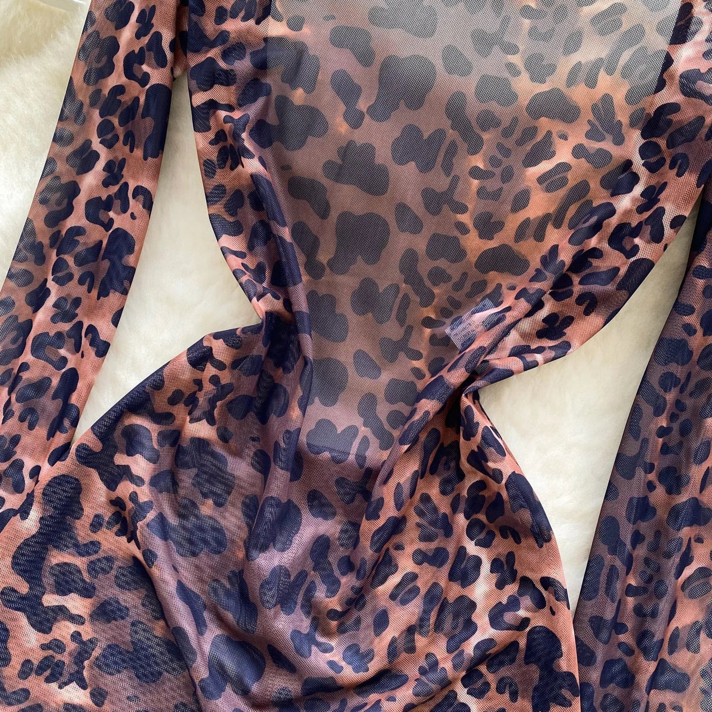 Tutina leopardata semitrasparente - Rosboutiquechic