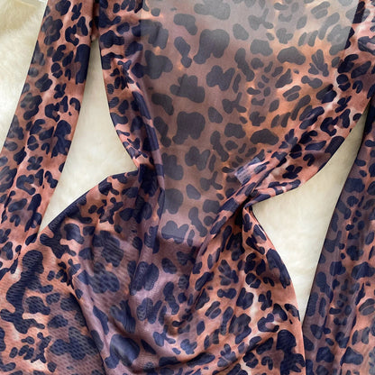 Tutina leopardata semitrasparente - Rosboutiquechic