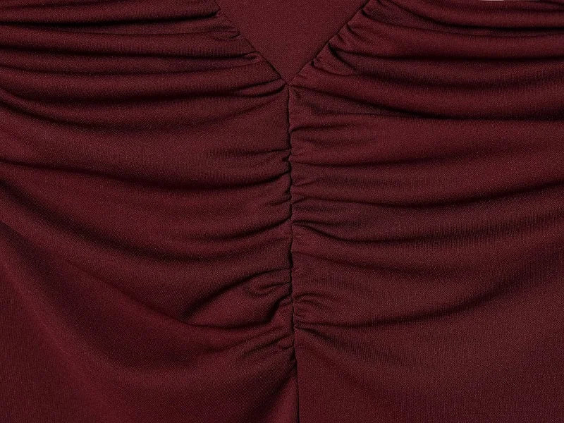 Vestito Lungo alla Caviglia con Schiena Scoperta e Scollo a Cuore - Rosboutiquechic