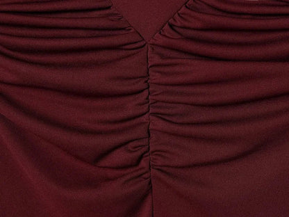 Vestito Lungo alla Caviglia con Schiena Scoperta e Scollo a Cuore - Rosboutiquechic